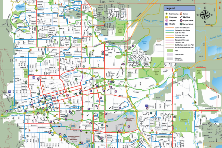 cycle lane map