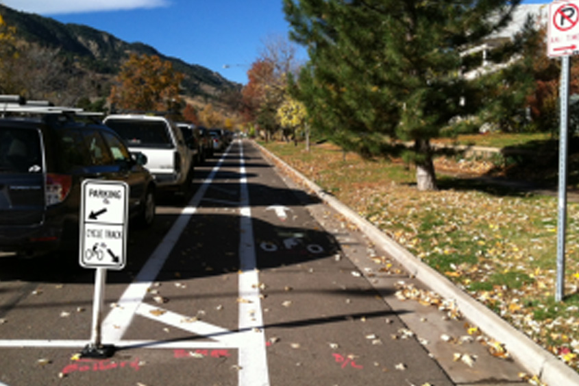 Featured image for “New Parking-Protected Bike Lanes on University”