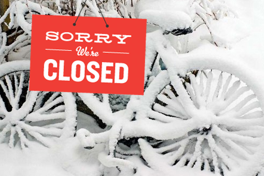 Featured image for “SNOW?! Shop is Closed this weekend”