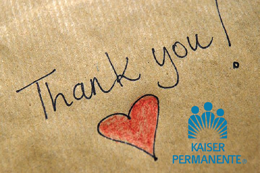 Featured image for “Kaiser Permanente Thank you”