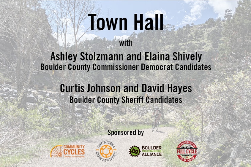Featured image for “Boulder County Commisioners & Sheriff Canditate Forum on Bike Issues – Tuesday, June 14th”