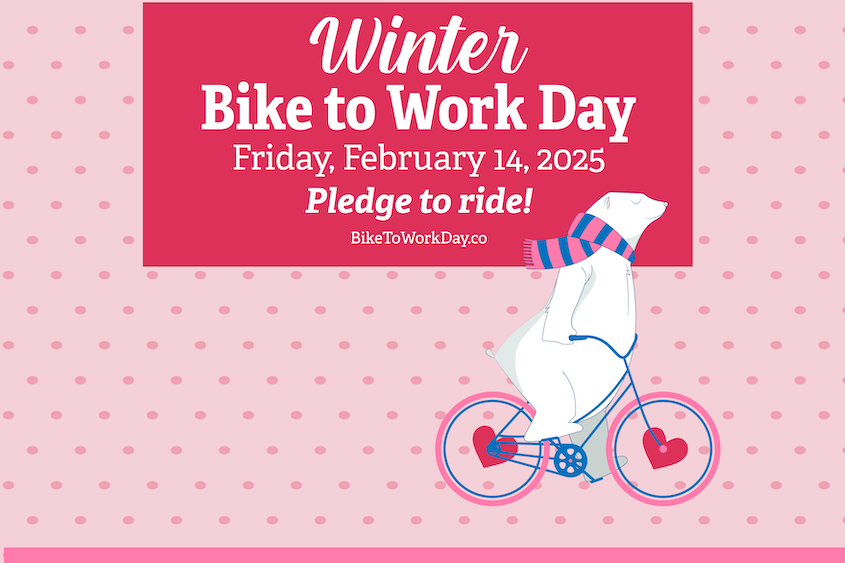 Featured image for “Winter Bike to Work Day 2025 is February 14th!”